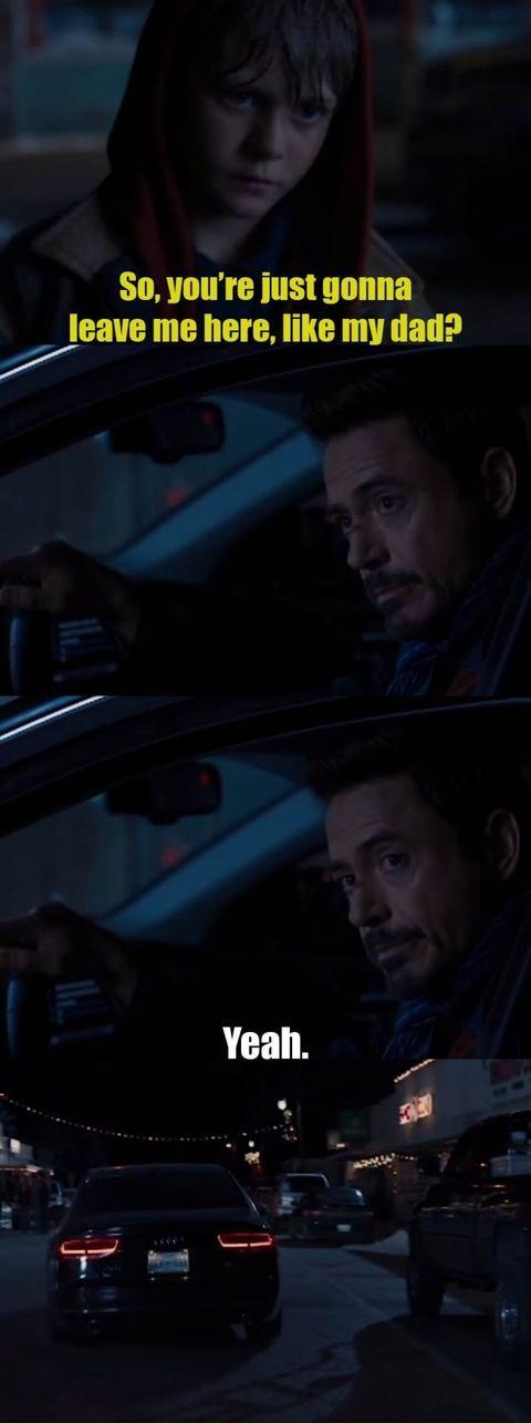 Tony Stark has no chill