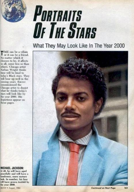 A prediction from 1985 of what Michael Jackson would look like in 2000...
