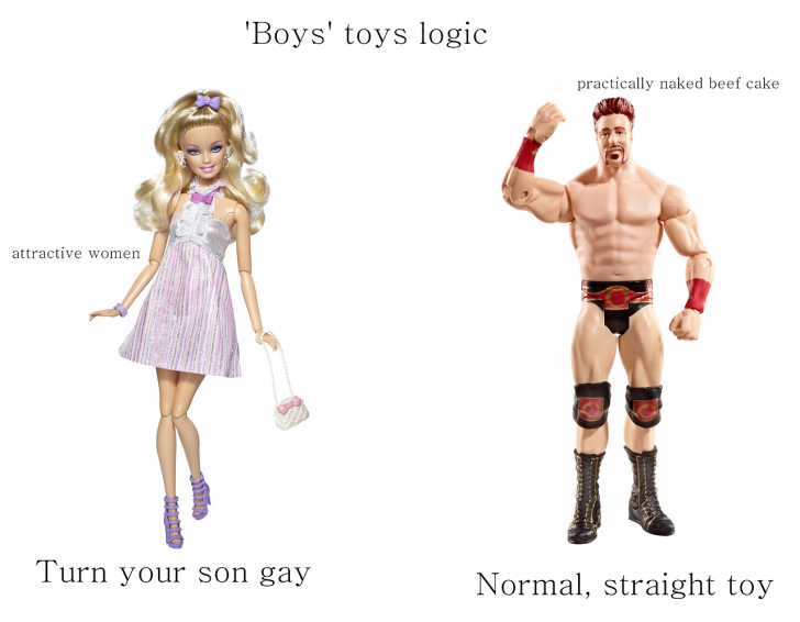 Boy toy logic.