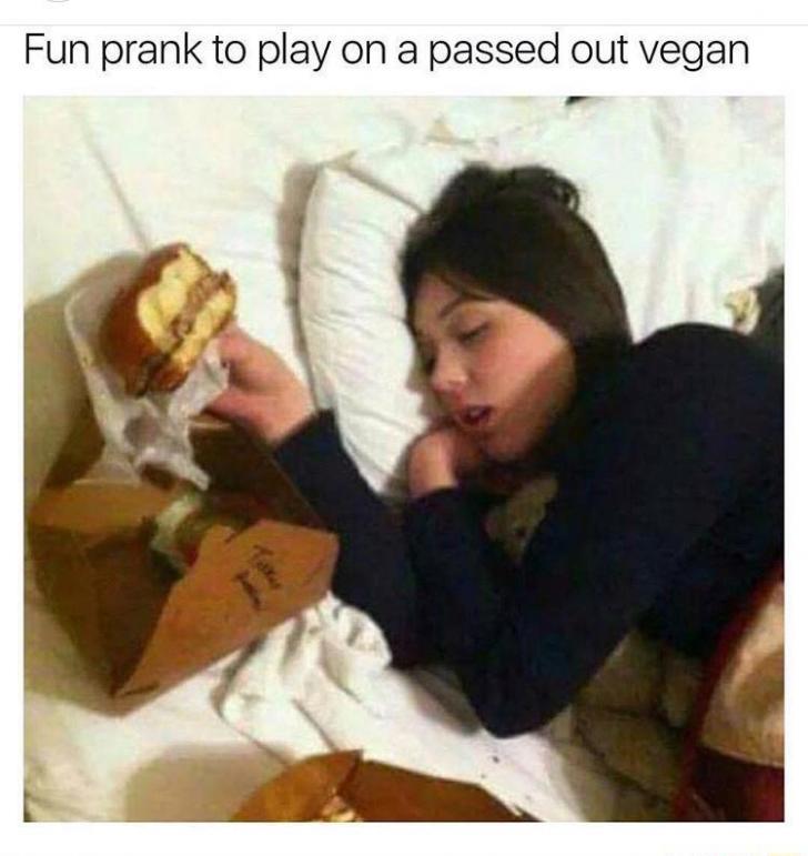 Pranks to play on vegans
