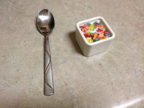 My pregnant wife asked for a small bowl of cereal. Done!