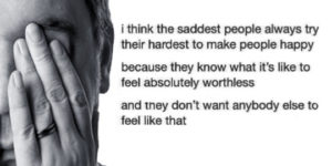 The saddest people.