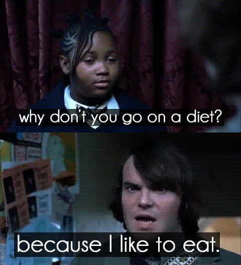 Why don't you go on a diet?