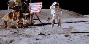 The $5.50 flag on the moon