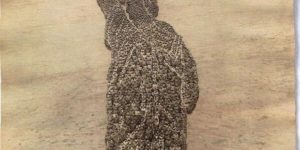 Human Statue of Liberty made with 18,000 men in 1918.