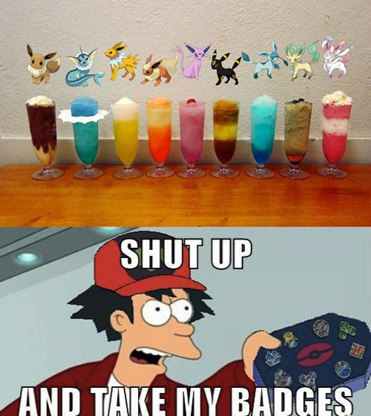 Pokemon cocktails.