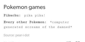 Pokemon cries
