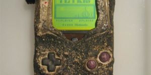 A Gameboy that survived a barracks bombing during the Gulf War