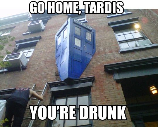 Go home, Tardis...