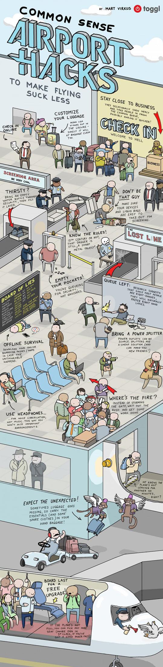 Airport Hacks To Make Flying Suck Less