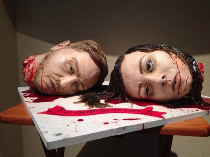 Decapitation cake by Natalie surfside