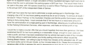 Got a ticket from a private parking garage: this was my response