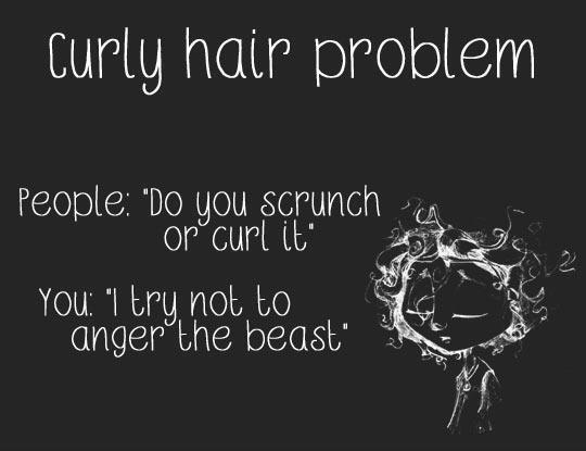 Curly Hair Struggles