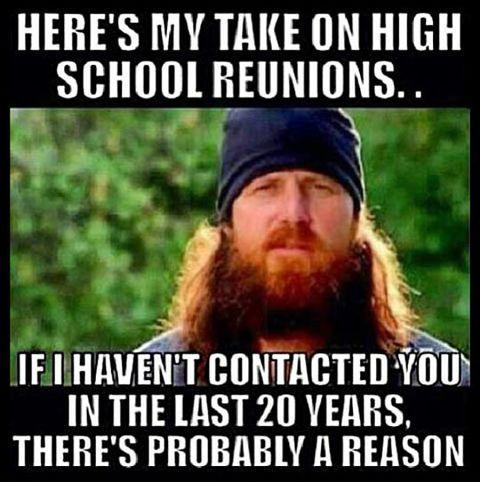 High school reunions