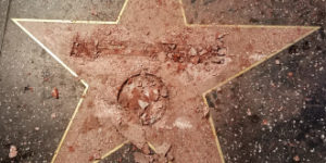 Donald Trump’s destroyed Hollywood Walk of Fame star