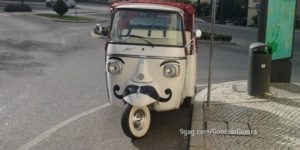 Driving like a sir at Sintra, Portugal.