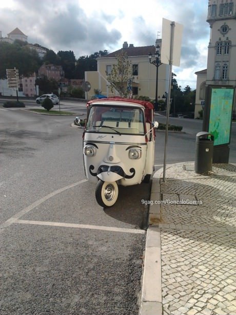 Driving like a sir at Sintra, Portugal.