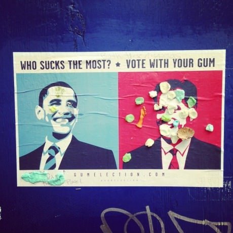 Vote with your gum.