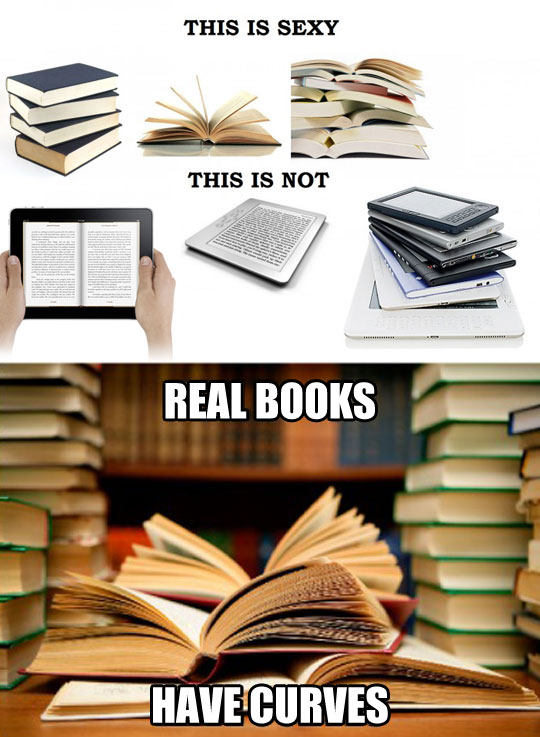 Real books are sexy