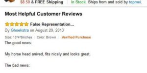 The most helpful customer review for horse head mask