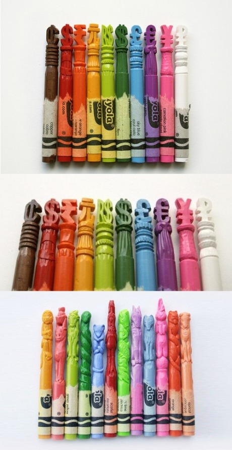 Crayon Sculptures.