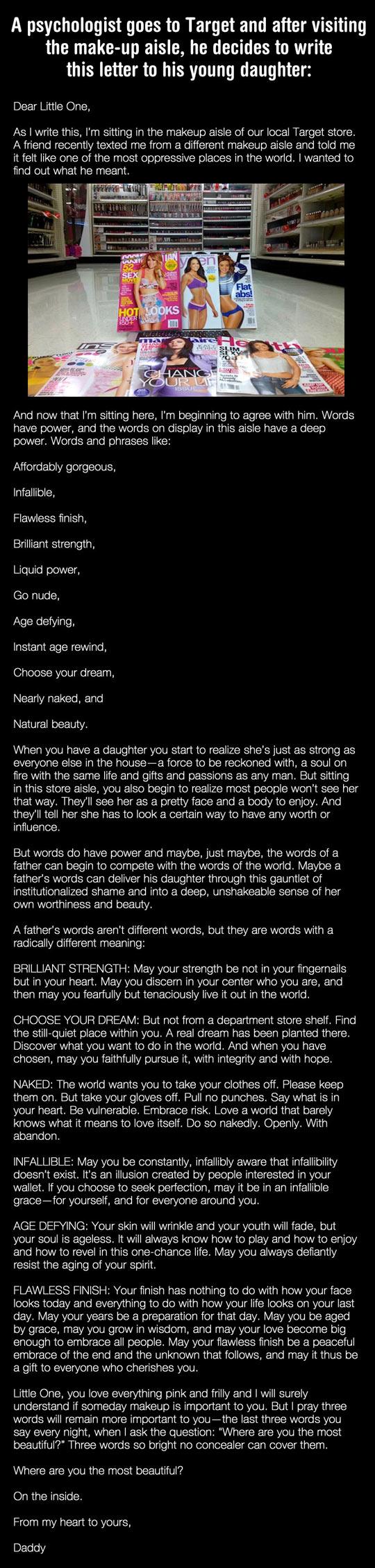 Psychologist Writes The Most Perfect Letter To His Daughter