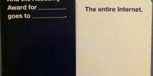CAH being brutally honest and accurate.