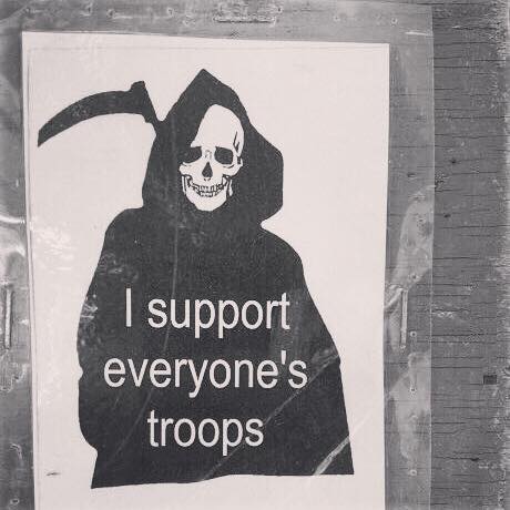 I support everyone's troops...
