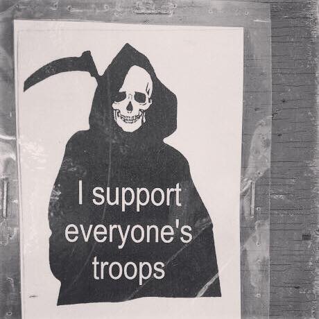 I support everyone's troops...