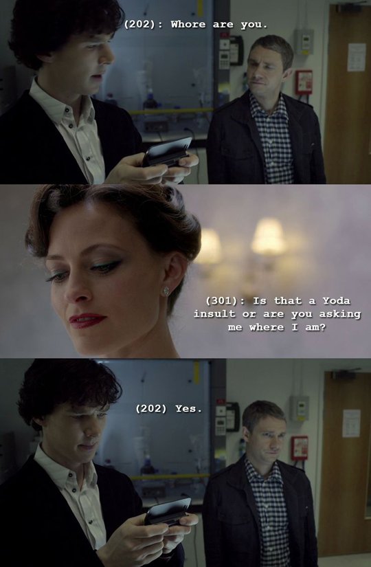 Oh Sherlock.