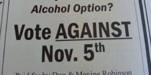 Response to Small Texas Town’s Alcohol Option