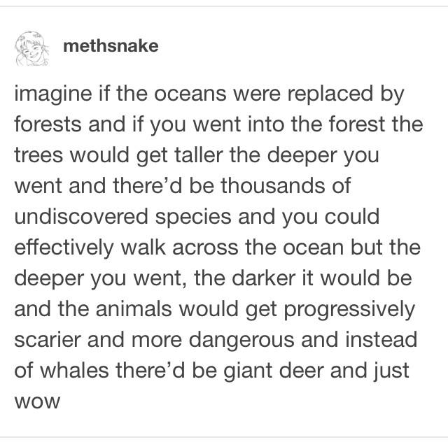 If oceans were replaced by forests