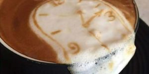 Salvador DalÃ­ latte art