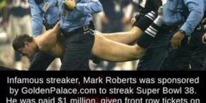 Infamous Streaker, Mark Roberts Was Sponsored…