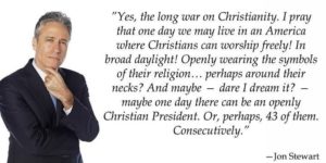 Jon Stewart on the War on Christianity.