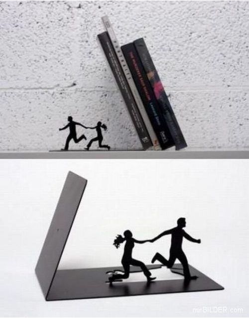 Cool book holder is cool.