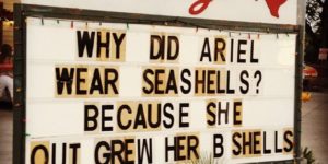 Why did Ariel wear seashells?