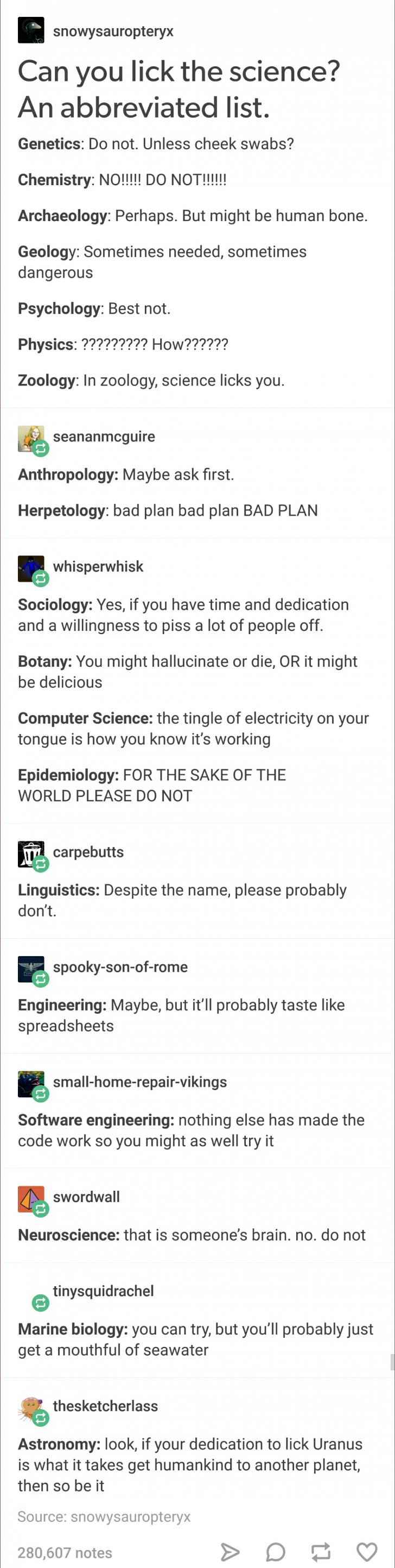 Your guide to scientific licking