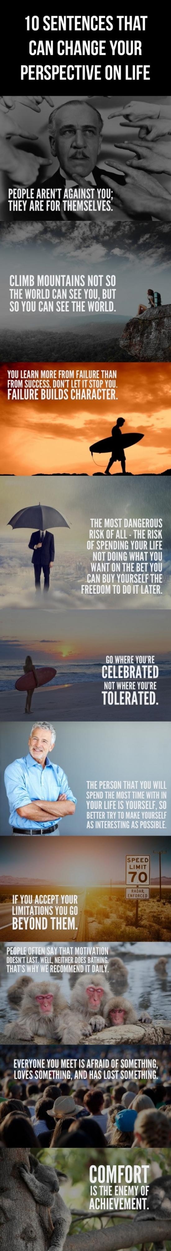 10 sentences that can change your perspective on life.