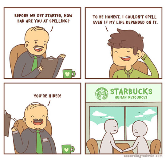 Getting a job at Starbucks