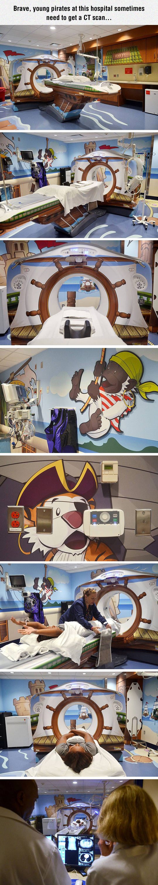 Brave young pirates sometimes need CT Scans too.