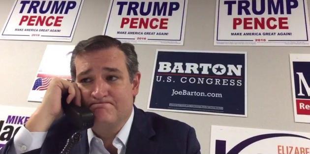 Ted Cruz making calls for Trump