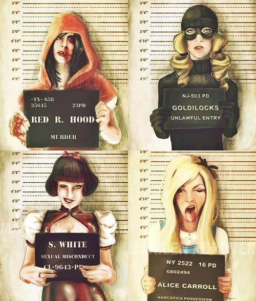 Fairy tale mugshots.