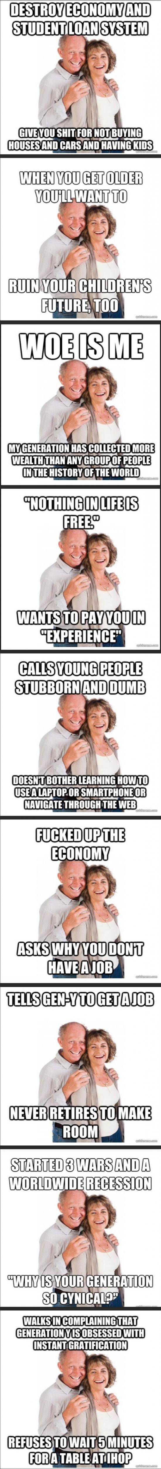 Scumbag baby boomers
