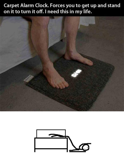 Carpet Alarm Clock.