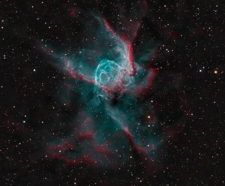 Thor's Helmet - A 30 light year wide bubble of oxygen