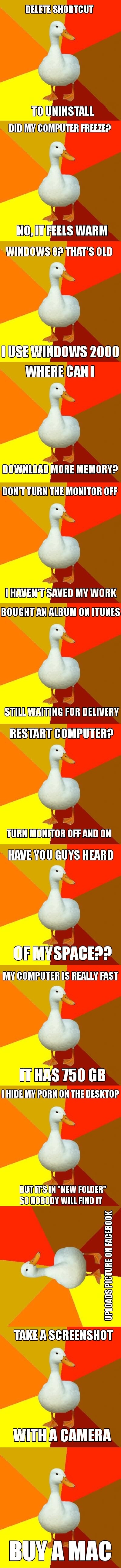 Technologically impaired duck is back!