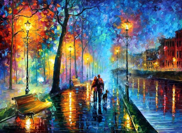 An amazing oil painting by Leonid Afremov