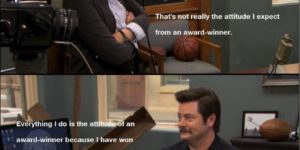 Ron Swanson logic.