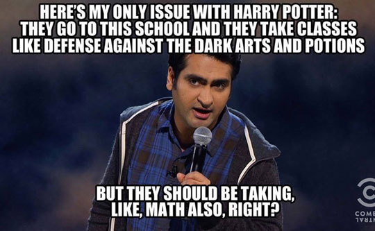 My only issue with Harry Potter.